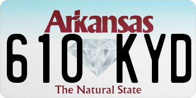 AR license plate 610KYD