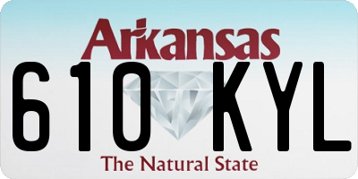 AR license plate 610KYL
