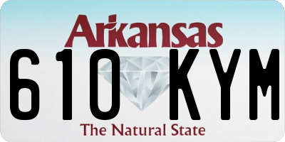 AR license plate 610KYM