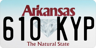 AR license plate 610KYP