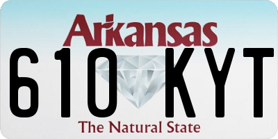 AR license plate 610KYT