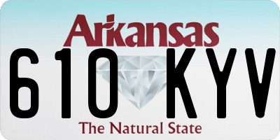 AR license plate 610KYV