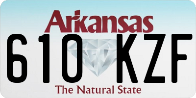 AR license plate 610KZF