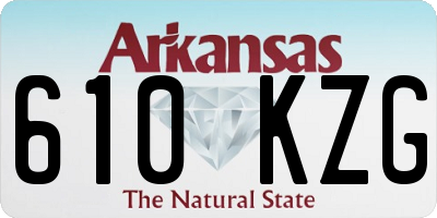 AR license plate 610KZG