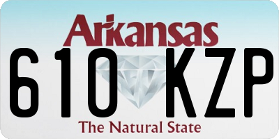 AR license plate 610KZP