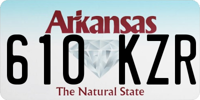 AR license plate 610KZR