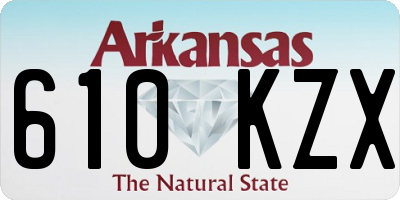 AR license plate 610KZX