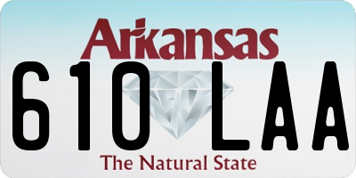 AR license plate 610LAA