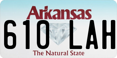 AR license plate 610LAH