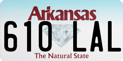 AR license plate 610LAL