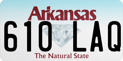 AR license plate 610LAQ