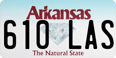 AR license plate 610LAS