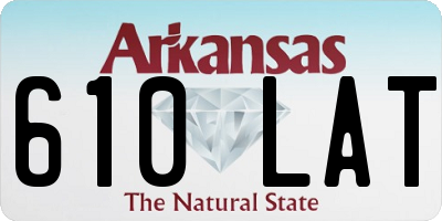 AR license plate 610LAT