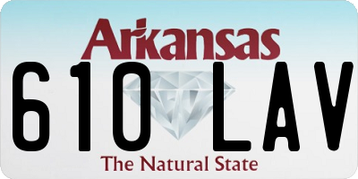 AR license plate 610LAV