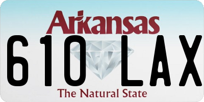 AR license plate 610LAX