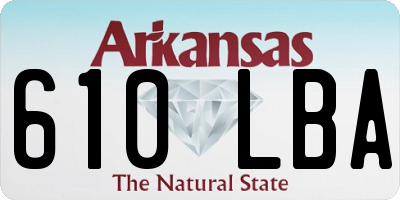 AR license plate 610LBA