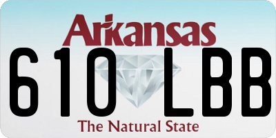 AR license plate 610LBB