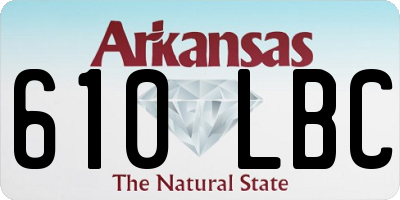 AR license plate 610LBC