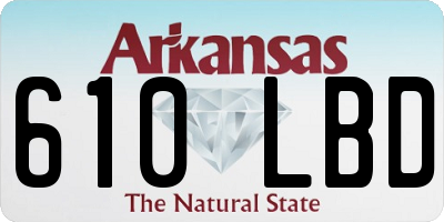 AR license plate 610LBD