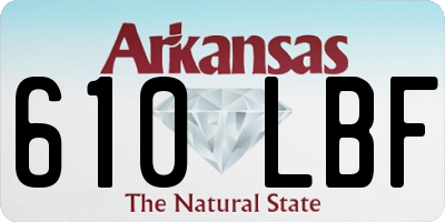 AR license plate 610LBF