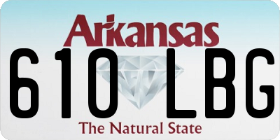 AR license plate 610LBG