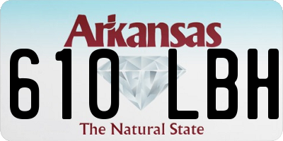 AR license plate 610LBH