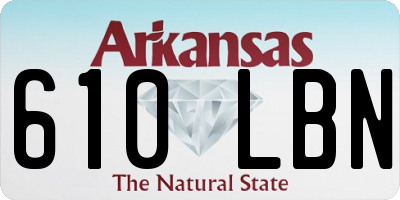 AR license plate 610LBN