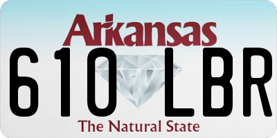 AR license plate 610LBR