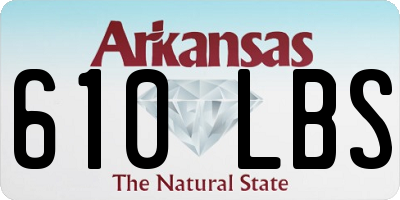 AR license plate 610LBS