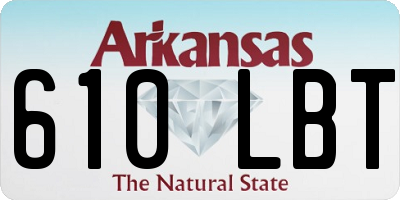 AR license plate 610LBT