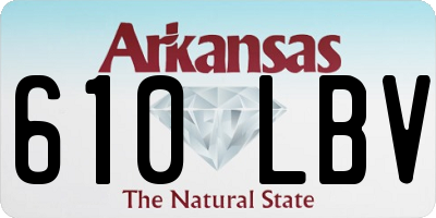AR license plate 610LBV