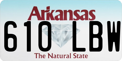 AR license plate 610LBW