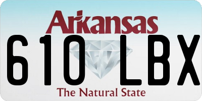 AR license plate 610LBX