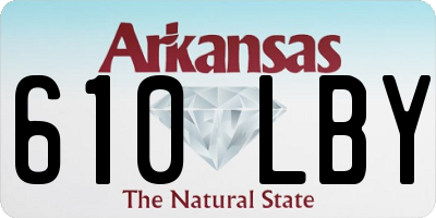 AR license plate 610LBY