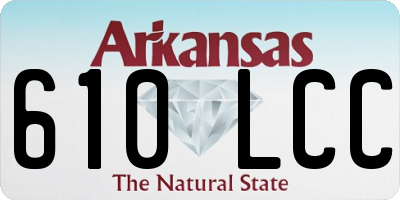 AR license plate 610LCC