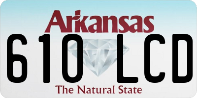 AR license plate 610LCD