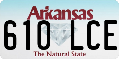 AR license plate 610LCE
