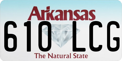 AR license plate 610LCG