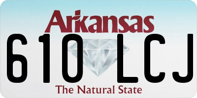 AR license plate 610LCJ