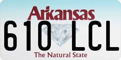 AR license plate 610LCL