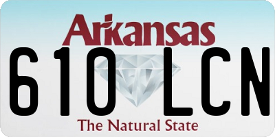 AR license plate 610LCN
