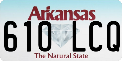 AR license plate 610LCQ