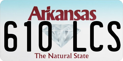 AR license plate 610LCS