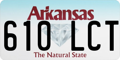 AR license plate 610LCT