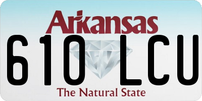 AR license plate 610LCU