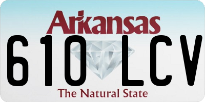 AR license plate 610LCV