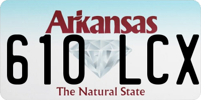 AR license plate 610LCX
