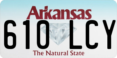 AR license plate 610LCY