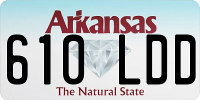 AR license plate 610LDD