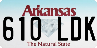 AR license plate 610LDK